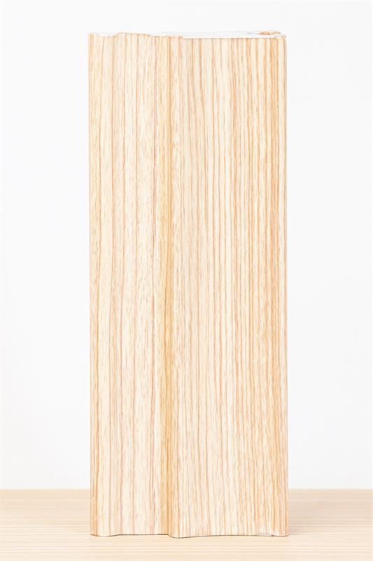 Panel sample with light wood finish