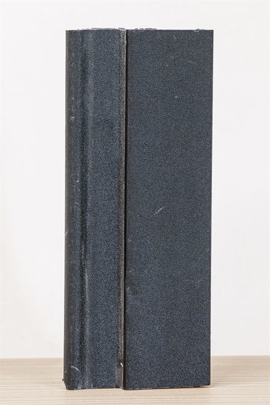 Textured black panel sample