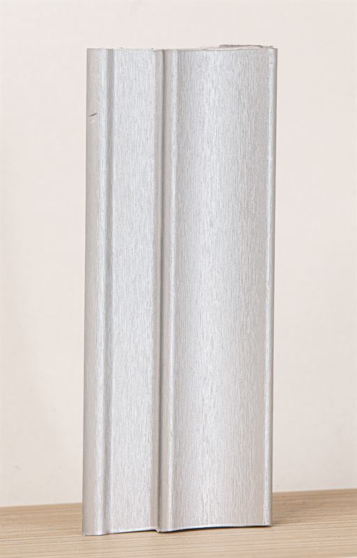 Panel sample with silver finish